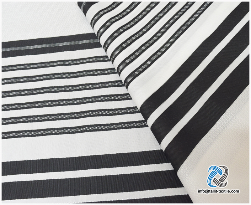 Nonslip Tallit Acrylic Prayer Shawls with black stripes