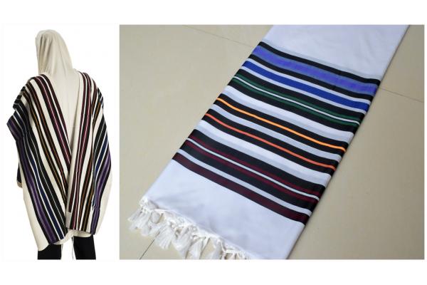 Bnei Ohr Tallit (Rainbow Stripes)