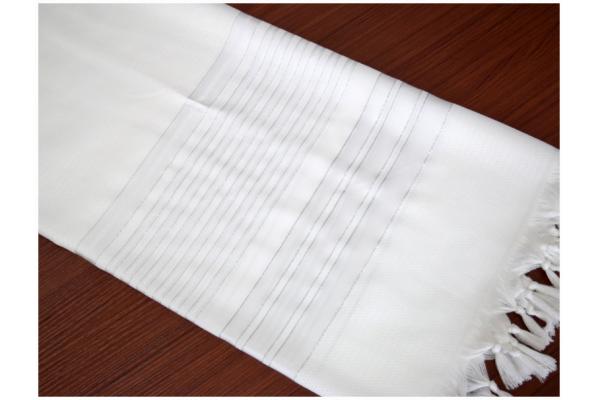 Nonslip Tallit Acrylic Prayer Shawls with white stripes